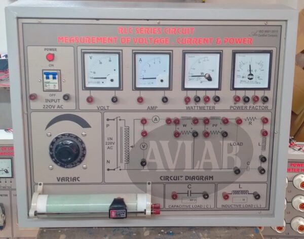 RLC SERIES CIRCUIT MEASURMENT OF VOLTAGE CURRENT & POWER - Avlabenterprises