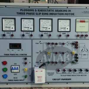 Plugging & Rheostatic Braking In three Phase Slip Ring inducting Motor