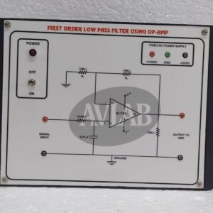 First Order Low Pass Filter Sing Operational Amplifier