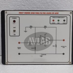 First Order High Pass Filter Using Operational Amplifier